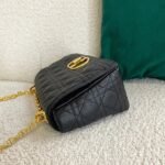 Dior Caro Medium Bag Fake in Black - Image 7
