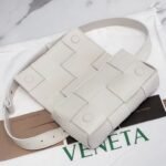 Replica Bottega Veneta Cassette Belt Bag White - Image 4
