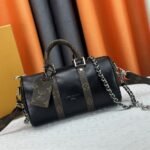 Louis Vuitton Vibe Keepall Bandouliere 25 In Black And Monogram Canvas