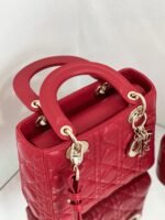 Dior Small Lady Dior My ABCDior Bag Fake in Red - Image 10