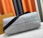 Louis Vuitton Monogram Shadow Leather Keepall Bandouliere 50 In Anthracite Gray - Image 5