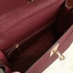 Bordeaux Epsom Copy Hermes Kelly Sellier 28cm Premium Handbag - Image 3