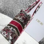 Dior Medium Book Tote Bag Fake in Multicolor Butterfly Embroidery - Image 6