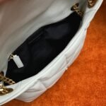 Replica Saint Laurent Puffer Small Chain Bag White Lambskin - Image 9