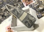 Dior Lady D-Lite Large Bag in Gray Toile de Jouy Reverse Embroidery - Image 6