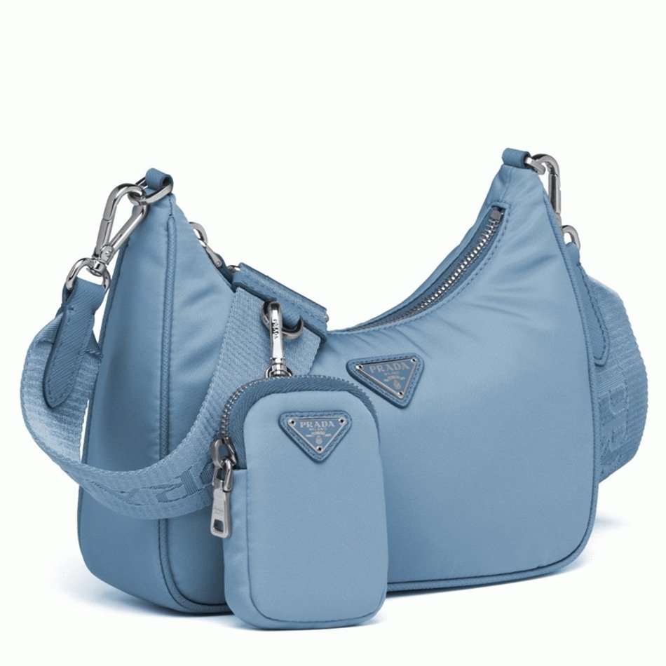11BD148B-1C56-AEFB-09C2-5C7CE170CEC5.jpg Prada Re-Edition Shoulder Bag Replica in Blue - Image 1