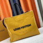 Louis Vuitton Other Leathers Shopper MM Tote In Safran