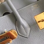 Blue Lin Hermes Birkin 30cm Premium Counterfeit Bag - Image 4