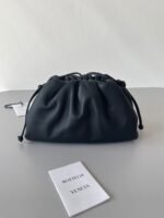 Knockoff Bottega Veneta Mini Pouch with Strap Black - Image 5