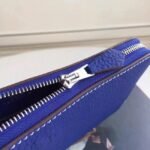 Blue Electric Top Replica Hermes Wallet Azap Zipped - Image 3