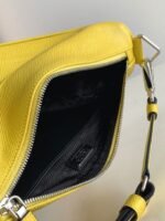 Prada Triangle Shoulder Bag Knockoff in Yellow - Image 5
