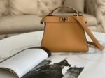 Top Quality Fake Fendi Peekaboo ISeeU Small Bag In Beige Calfskin - Image 7