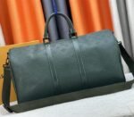 Louis Vuitton Taurillon Leather Keepall Bandouliere 50 In Borneo Green - Image 3