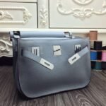 Blue lin fake designer Hermes Jypsiere 34cm handbag - Image 3