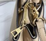 Louis Vuitton Bicolor Monogram Empreinte Leather Petit Palais Handbag In Tourterelle Gray And Cream - Image 7