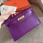 Cyclamen Swift Fake Hermes Kelly Pochette Feminine Clutch