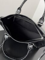 Knockoff Balenciaga Le City Medium Bag Black Arena Lambskin - Image 3