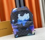 Louis Vuitton Monogram Eclipse Discovery Backpack In Blue Sunrise