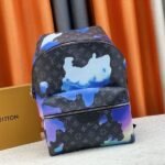 Louis Vuitton Monogram Eclipse Discovery Backpack In Blue Sunrise