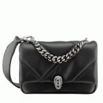 Fake Bvlgari Serpenti Cabochon Mini Bag Black Calfskin