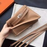 Brown Swift Leather High Quality Replica Hermes Kelly Danse Classic Purse - Image 8