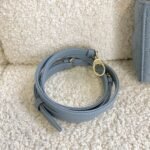 Dior Lady Dior Micro Bag Fake in Blue Cannage Lambskin - Image 4