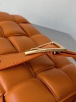 Top Quality Faux Bottega Veneta Padded Cassette Bag In Orange - Image 2