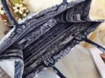 Dior Large Book Tote Bag Fake in Blue Toile de Jouy Stripes Embroidery - Image 2
