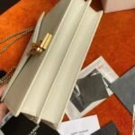 Fake Saint Laurent Cassandra Medium Chain Bag White - Image 7
