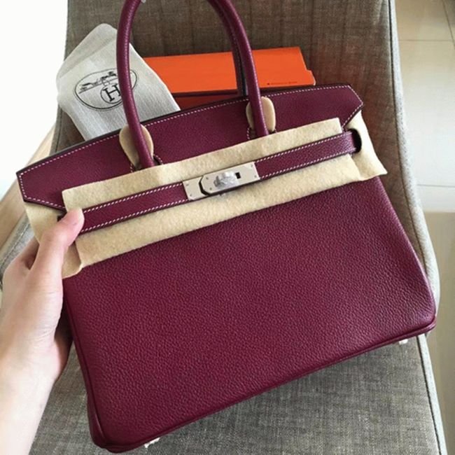 14524EAF-2AC9-98B9-3CFA-6CF440BCDC4F.jpg Ruby Color AAA Replica Hermes Birkin 30cm Handbag - Image 1
