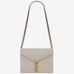 Fake Saint Laurent Cassandra Medium Chain Bag White