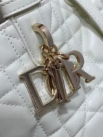 Dior Toujours Small Bag Knockoff in White Macrocannage Calfskin - Image 3
