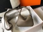 Replica Hermes Lindy Mini handbag in taupe color - Image 7