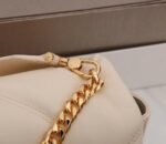 Knockoff Bvlgari Serpenti Cabochon Medium Bag White Calfskin - Image 8