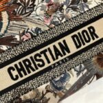 Dior Lady D-Lite Medium Bag Imitation in White Jardin d Hiver Embroidery - Image 7