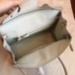 Pearl Grey Knockoff Designer Hermes Birkin 30cm Bag - Image 3
