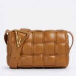 Faux Bottega Veneta Small Padded Cassette Bag Camel