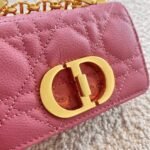 Dior Caro Micro Bag Fake in Pink - Image 6