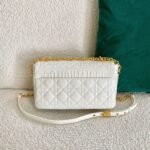 Dior Caro Medium Bag Replica in White - Image 5