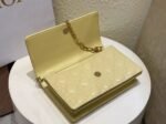 Dior Miss Dior Top Handle Bag Knockoff in Pastel Yellow Cannage Lambskin - Image 3