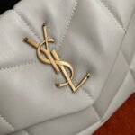 Replica Saint Laurent Puffer Small Chain Bag White Lambskin - Image 4