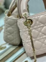 Dior Lady Dior Mini Bag Replica in Powder - Image 4