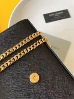 KATE SMALL CHAIN BAG IN GRAIN DE POUDRE EMBOSSED LEATHER - Image 6