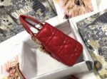 Dior Lady Dior Mini Bag Knockoff in Red - Image 9