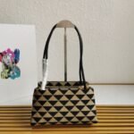 Prada Supernova Small Shoulder Bag Imitation in Black/Beige - Image 10