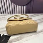 Fake Saint Laurent College Medium Chain Bag Beige - Image 4