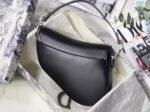 Dior Saddle Bag Replica in Black Soft Calfskin - Image 5
