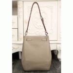 Grey Leather Replica Hermes So Kelly 22cm Soft Leather Shoulder Bag - Image 5