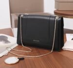 Replica Bvlgari Serpenti Forever Large Shoulder Bag Black Calfskin - Image 4