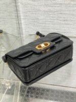 Dior Small Jolie Top Handle Bag Fake in Black Cannage Calfskin - Image 10
